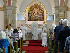 100 Jahrfeier Weingartenkapelle in Naumburg mit Bischof Dr. Michael Gerber (Foto. Karl-Franz Thiede)